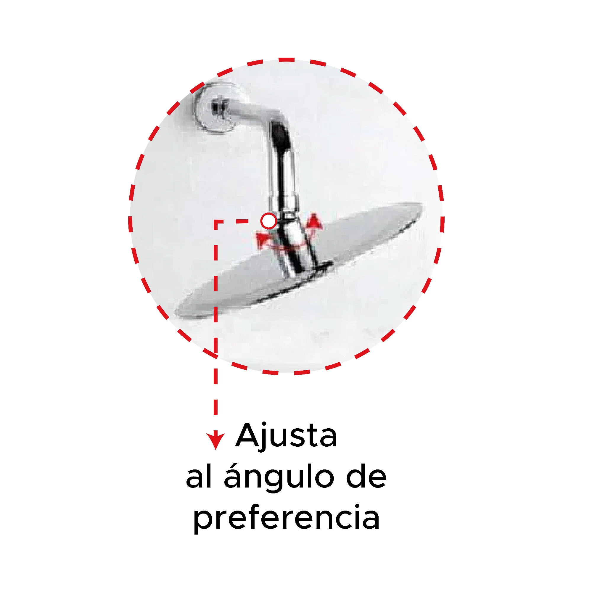 Regadera redonda de 20 cm: ajusta el ángulo de tu preferencia para una ducha cómoda.