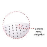 Regadera redonda de 20 cm con bordes ultra delgados, ideal para tu baño.