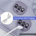 Masajeador eléctrico de senos con carga USB y batería recargable de 1200mAh.