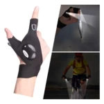 Guante linterna led para pesca y ciclismo, ilumina tu camino en la oscuridad.