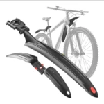 Guardabarros de lujo para bicicleta, diseño aerodinámico y fácil instalación.