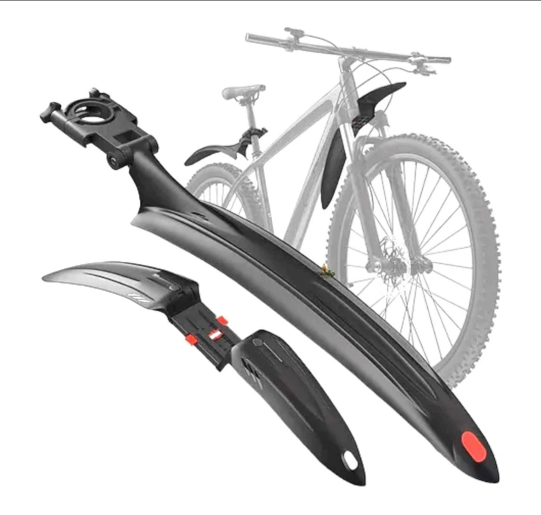 Guardabarros de lujo para bicicleta, diseño aerodinámico y fácil instalación.