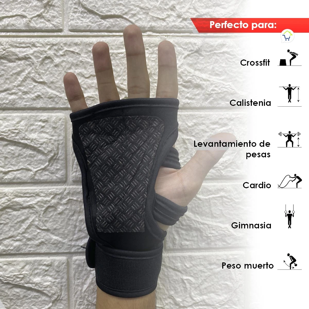 Guantes calleras unisex Gcunx con muñequeras para entrenamiento de fuerza, calistenia, cardio y levantamiento.