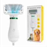 Cepillo secador 2 en 1 para mascotas: peina y seca a tu perro o gato eficientemente.