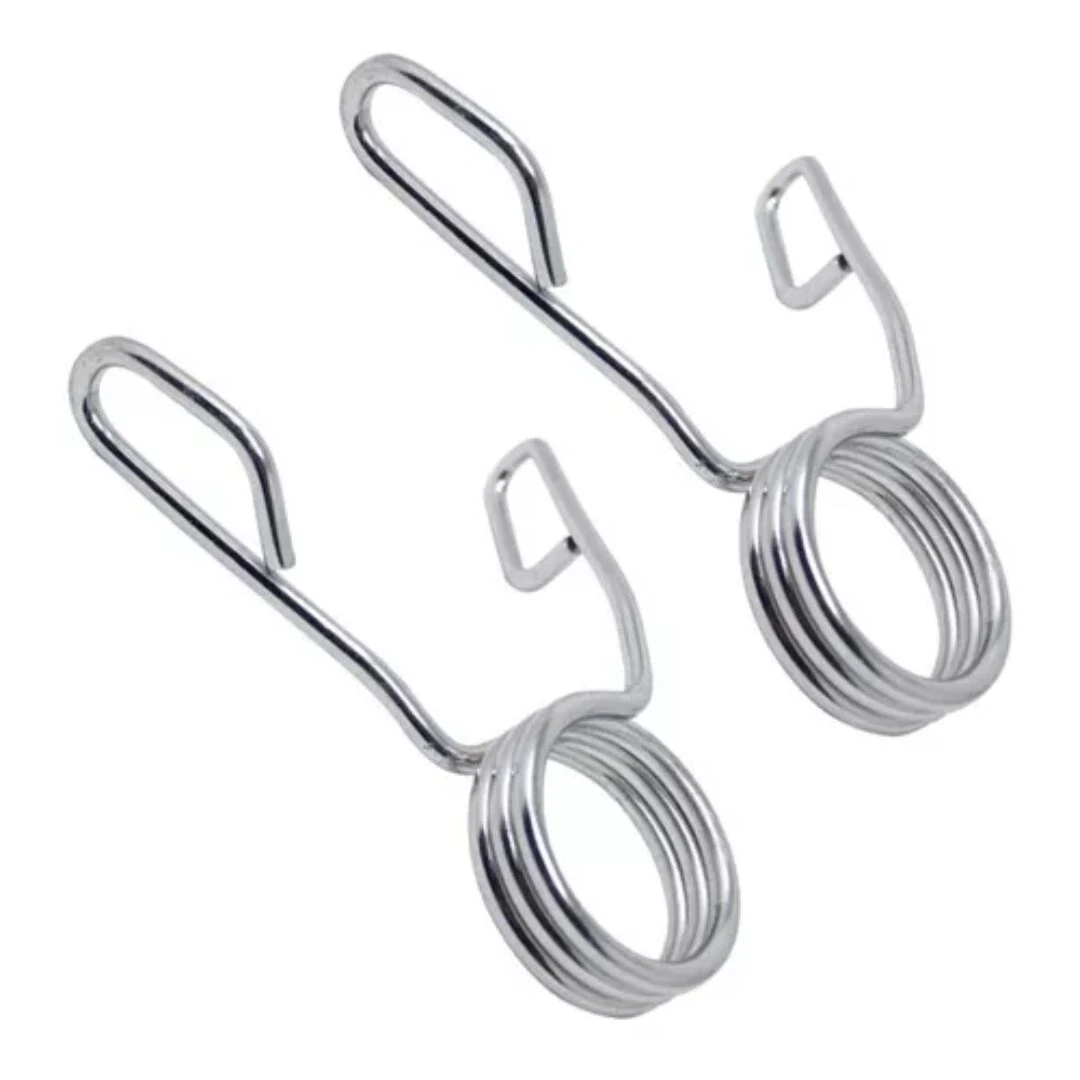 Seguros para barra olímpica profesional, pinzas de sujeción metálicas para pesas.