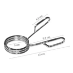 Seguros para barra olímpica profesional, pinzas de sujeción metálicas para discos, 13 cm