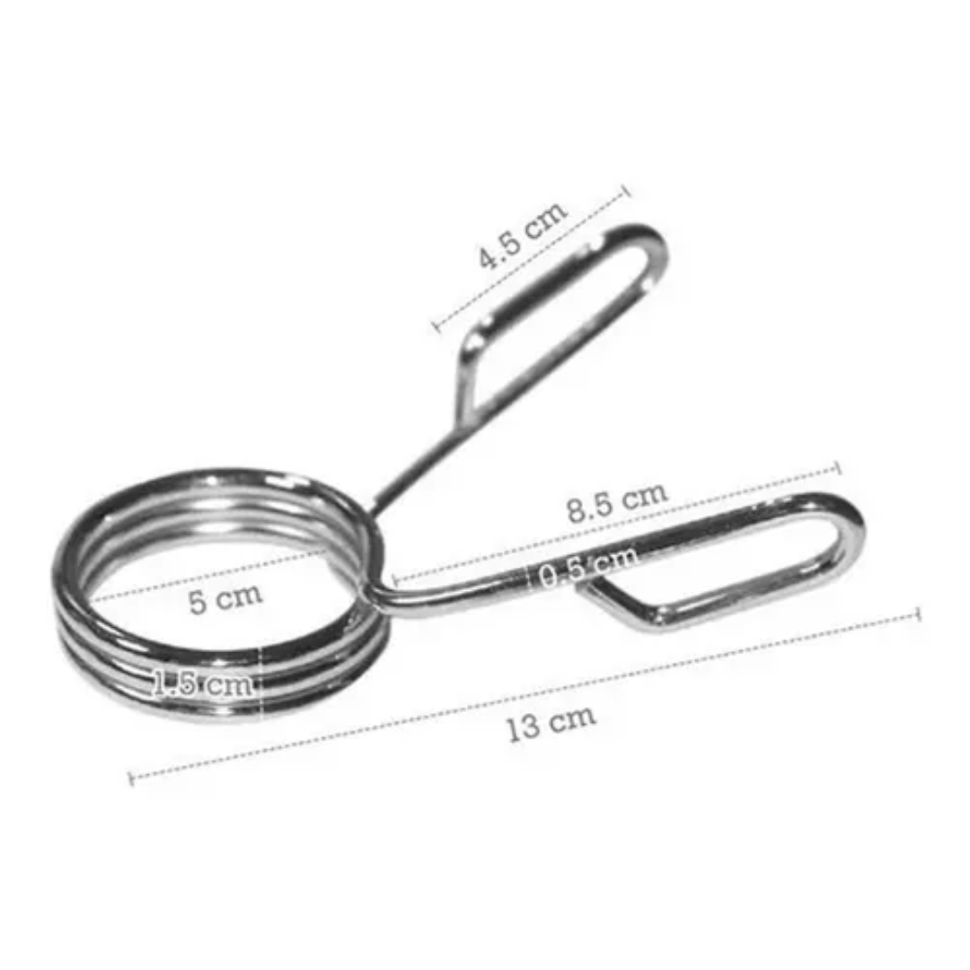 Seguros para barra olímpica profesional, pinzas de sujeción metálicas para discos, 13 cm
