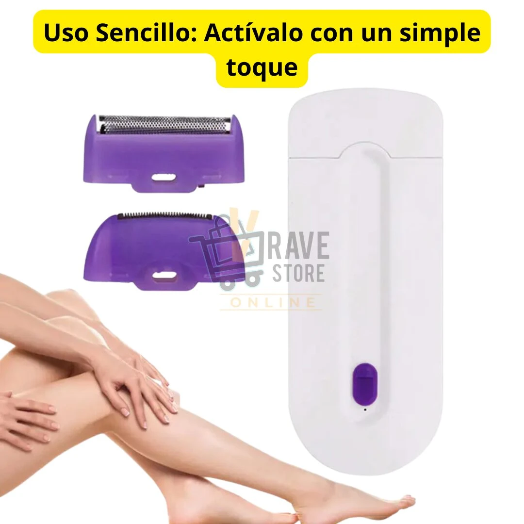 Depiladora portátil para pierna, brazo y axilas, uso sencillo.