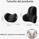Cojines ergonómicos de espuma con memoria XGFANG para auto, cuello y lumbar.