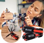 Destornillador 8 en 1 con linterna, ideal para reparaciones.