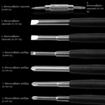 Destornilladores de precisión ranurados y Phillips de varios tamaños.