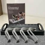 Organizador de ollas expandible Aisun+Mafeich, estante ajustable para utensilios de cocina.