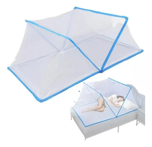 Toldillo mosquitero plegable 190x140cm para cama, protege tu descanso.