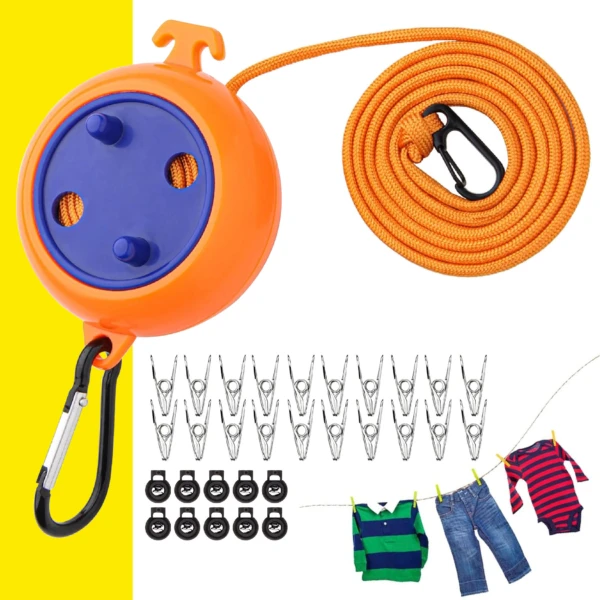 Tendedero Cuerda para Secar Ropa Camping - Imagen 6