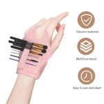 Pulsera de silicona para brochas de maquillaje, organizador de mano multifuncional y fácil de limpiar.
