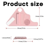 Pulsera soporte para brochas de maquillaje, ligera y ergonómica, 24x14x1.6 cm.