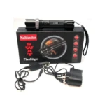 Linterna de seguridad SWAT con cargador, LED, SOS y 3.7V, ideal para protección.