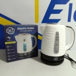 Tetera Icm 1.7L 1200W con indicador de nivel y base giratoria 360°.