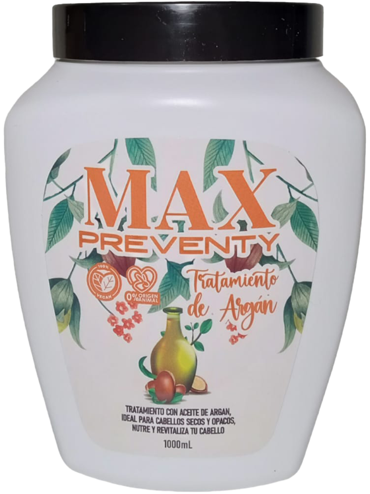 Max Preventy Skala Tratamiento Capilar Argan 1000ml: nutre y revitaliza cabello seco y opaco.