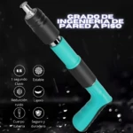 Pistola fulminante de fijación para pared a piso, 100 clavos, rápida y segura.