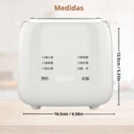 Olla Eléctrica de Huevos con temporizador, 16.5cm x 13.5cm, ideal para cocinar huevos al vapor o postres.