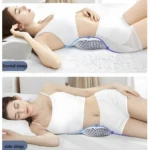 Almohada lumbar ergonómica para dormir de lado y boca abajo, que alivia la presión.