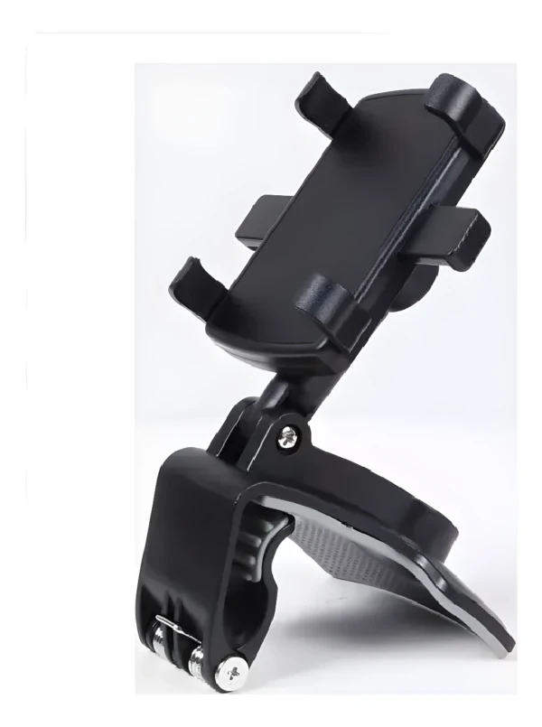 Base de soporte para carro 360°, clip universal para celular, visión segura.