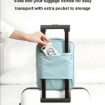 Bolso de viaje para ropa y zapatos, cabe en el asa de tu maleta, con bolsillo.