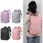 Bolso viajero Amazon rosa, ideal para equipaje de mano y escapadas.