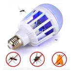 Bombillo LED mata zancudos y mosquitos, trampa UV para insectos voladores.