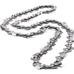 Cadena de sierra HE-013 de 12 pulgadas para accesorios de motosierra, detallada en vista cenital.