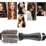 Cepillo secador Keratina: estilo y brillo para cabello liso y ondulado.