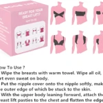 Cinta levanta busto: guía visual y pasos de uso para un escote natural.