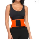 Cinturilla Training Corset de neopreno naranja para entrenamiento y figura.
