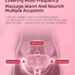 Cinturón de cólicos con masajeador de calor para acpuntos, promueve circulación y metabolismo.