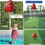 Cohete aspersor de agua para niños, con diseño divertido, que rocía girando a 1.5M.