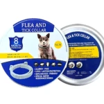 Collar antipulgas y garrapatas para gatos de 8 meses de protección, resistente al agua.