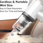Aspiradora portátil mini para autos, limpia todo fácil y rápido.