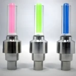 Combox4 luces LED de neón para llantas de bicicleta: rosa, verde y azul brillantes.