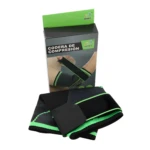 Correa de compresión para codo NONAIDI en negro y verde, ideal para soporte y alivio.