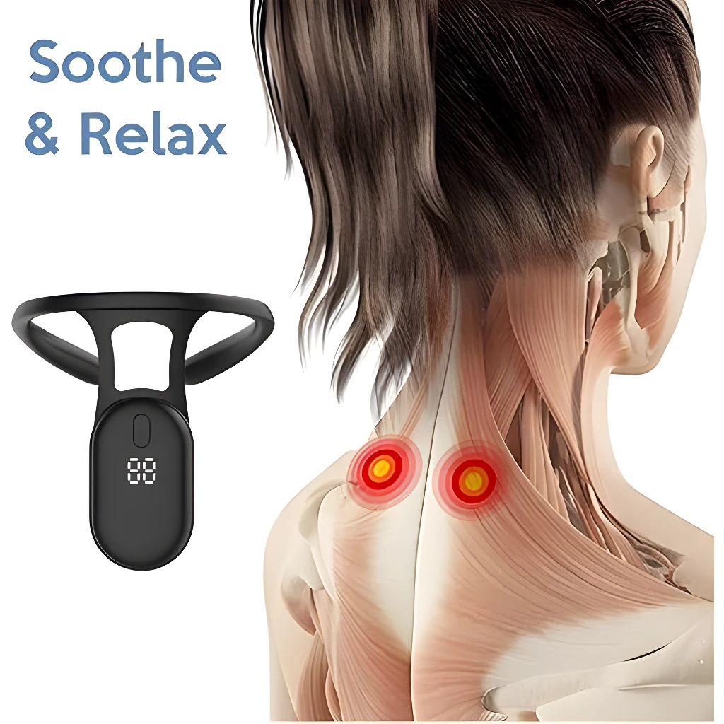 Corrector de postura inteligente para el cuello: alivia el dolor y relaja los músculos tensos.