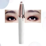 Depilador de cejas portátil recargable para retoques precisos.