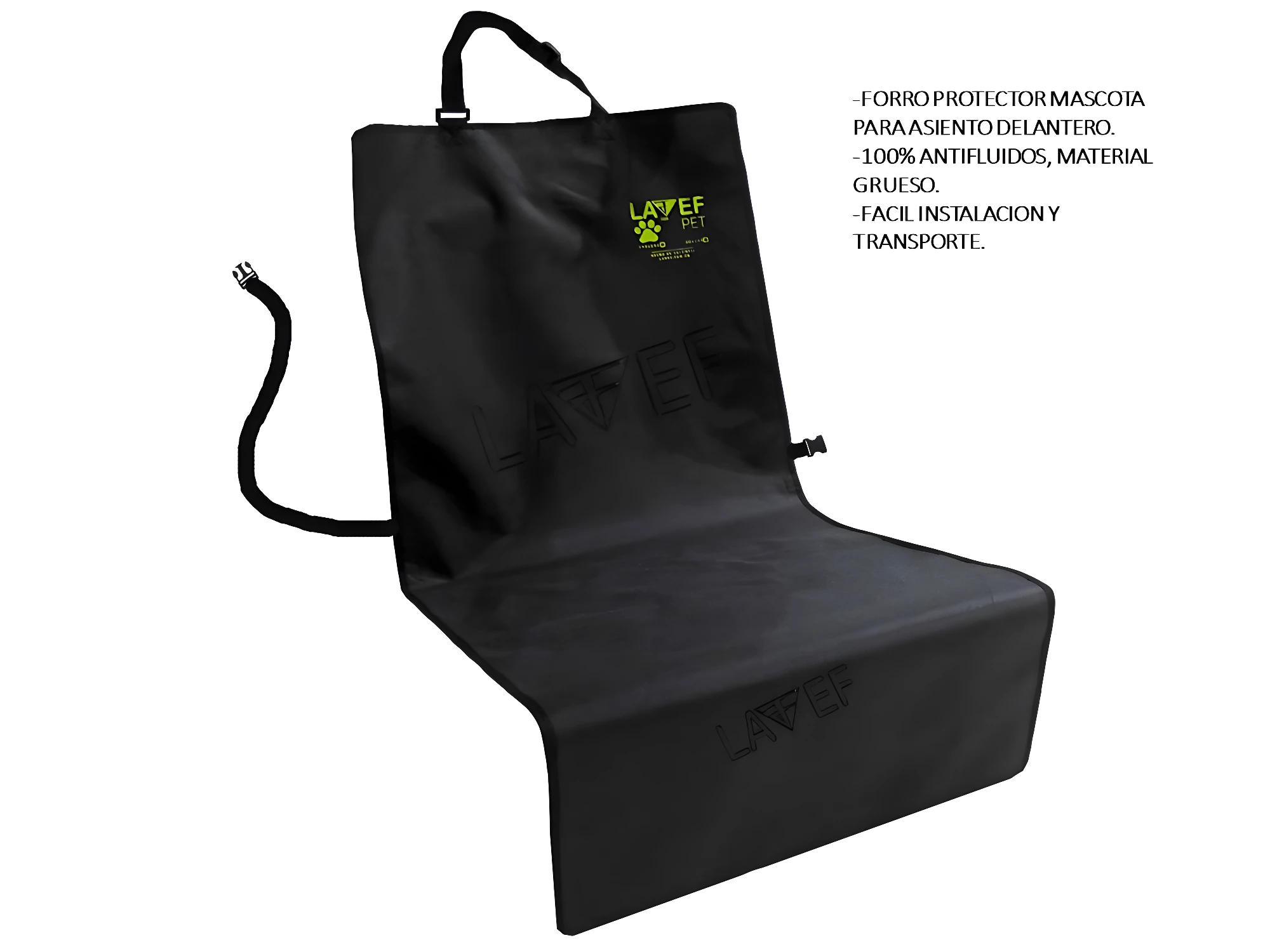 Forro protector delantero para carro Pea, ideal para mascotas, impermeable y fácil de instalar.