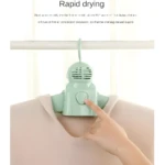 Gancho secador portátil activado por dedo, para secar ropa rápidamente con aire caliente.