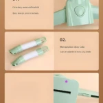 Gancho secador de ropa portátil con un botón para fácil almacenamiento.