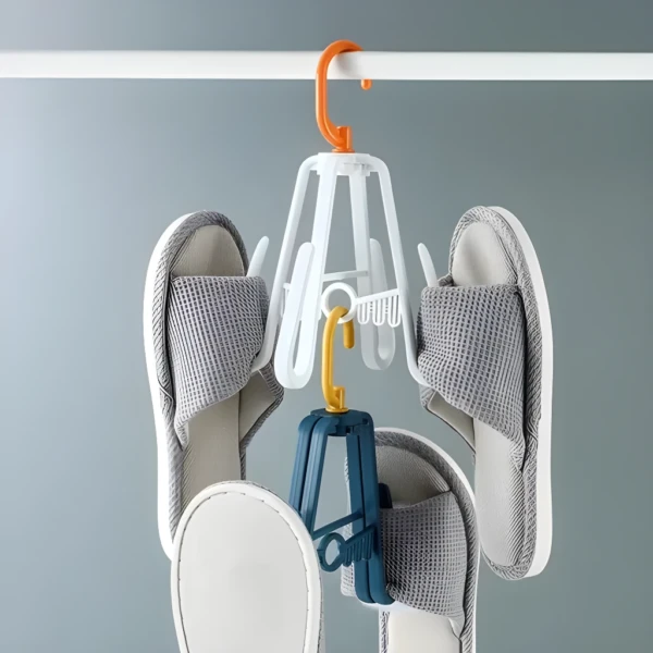 Gancho secador para zapatos colgador de zapatillas en tendedero.