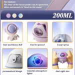 Humificador Càpsula Astronauta MJ046, diseño tierno, spray grande, luces LED y tamaño ideal.