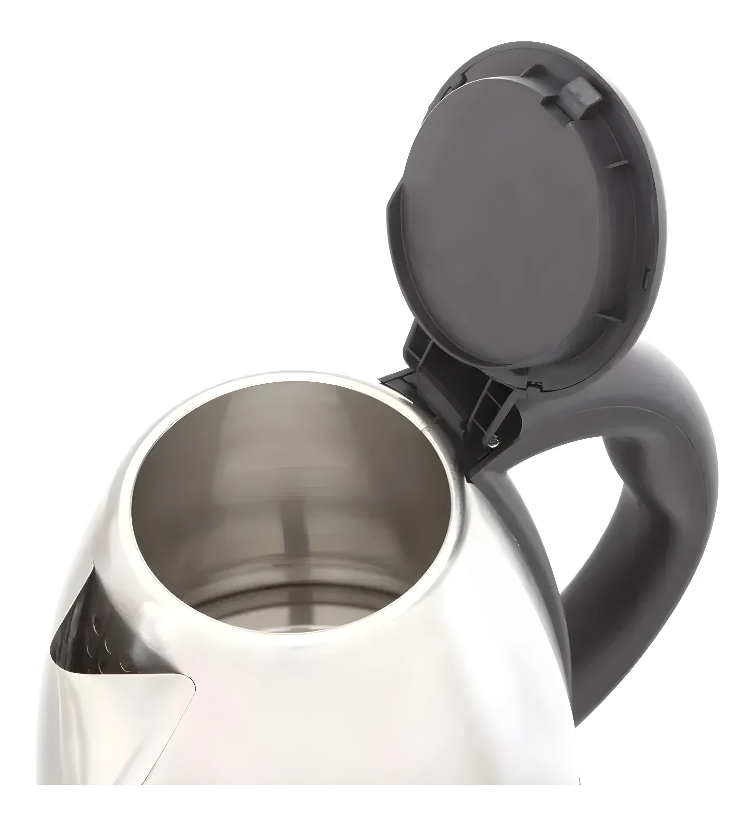 Jarra eléctrica Scarlet de 2 litros con tapa abierta y mango ergonómico.