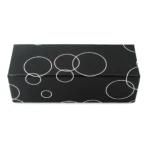 Juego 3 bolas de billar de lujo para carambola de 3 bandas, diseño negro con círculos blancos.