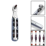 Kit de destornilladores de trinquete multiusos con puntas intercambiables, herramienta compacta para reparaciones.